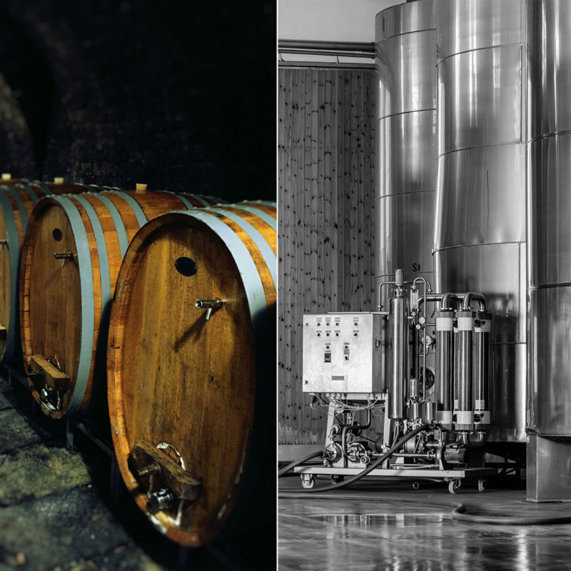 BARRICAS MADERA VS TANQUES ACERO BODEGAS ZAPATA